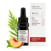 Odacité acne serum concentrate bottle being poured for targeted application