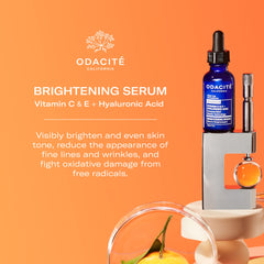 Odacité serum dropper releasing precise application drops.