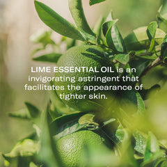 Odacité lime essential oil infusion image indicates invigorating skin feel