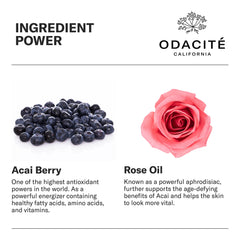 Odacité rose oil drops illuminate the skin during routine