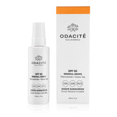 Odacite SPF 50 Mineral Drops bottle showing invisible protection for daily use