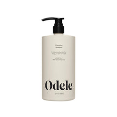 Odele Clarifying Sulfate-Free Shampoo bottle showing a deep-clean formula for all hair types