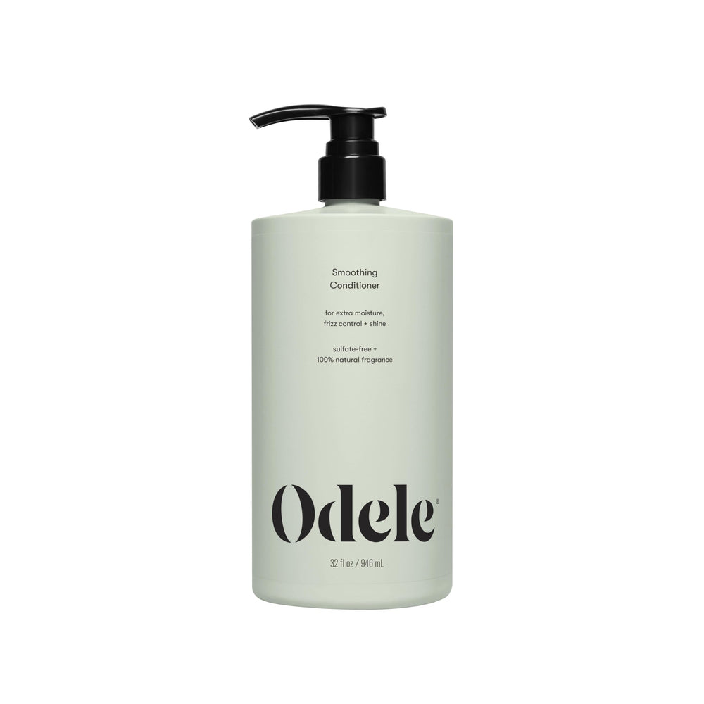 Odele Smoothing Conditioner bottle shows long-lasting moisture and frizz control.