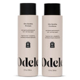 ODELE Ultra-Sensitive Shampoo bottle showing fragrance-free formula for sensitive skin