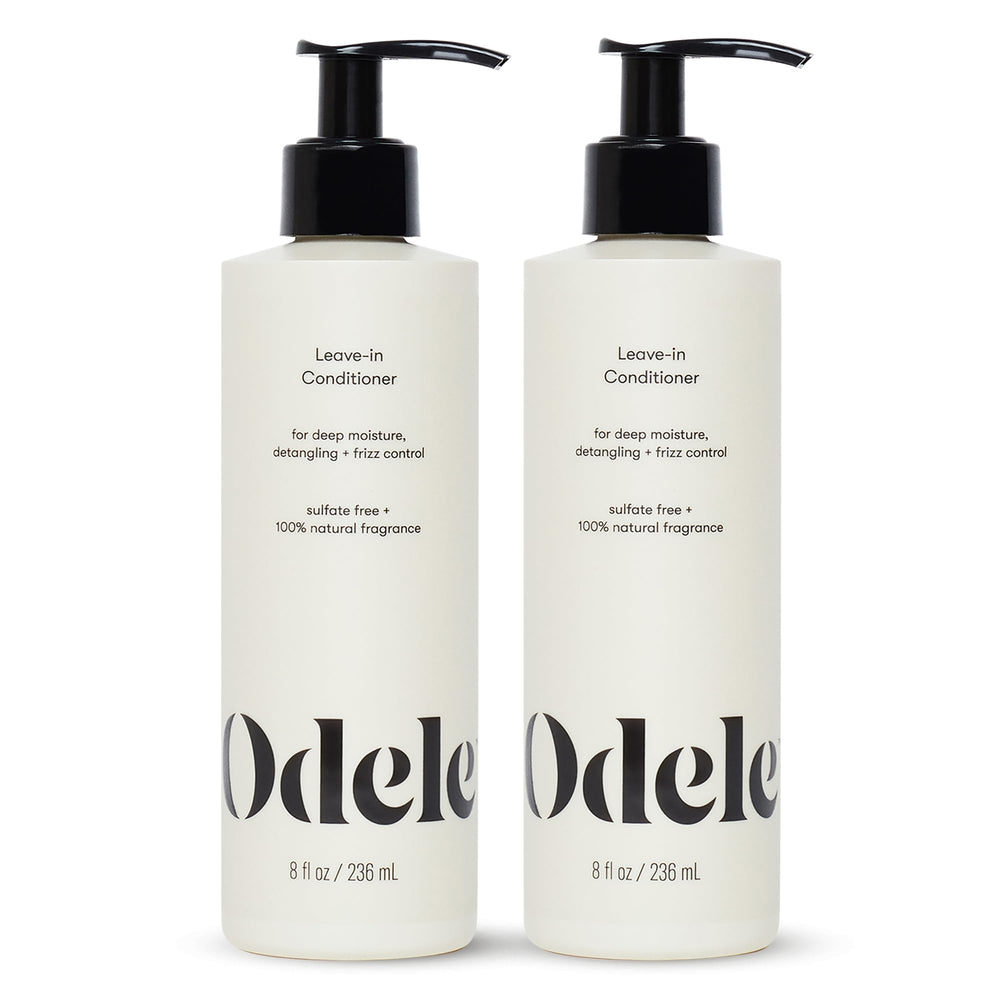 Odele vegan leave-in conditioner bottle front showing lightweight frizz control and shine