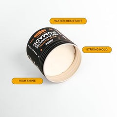 Applying O'Douds Multi-Pomade by hands for easy restyling.