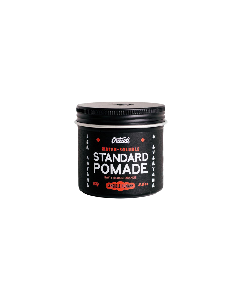 O'Douds Standard Pomade bottle close-up showing natural shine and clean design.