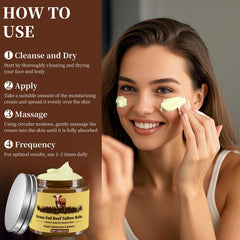 Oebitor Whipped Tallow Cream texture highlights quick absorption and non-greasy feel.