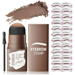 OETUIOW eyebrow stamp kit with 24 stencils for versatile brow shapes