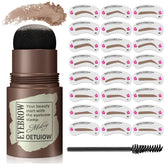 OETUIOW eyebrow stamp kit with 24 styles for versatile daily looks