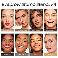 OETUIOW waterproof stamp set delivers smudge-proof, all-day brows.