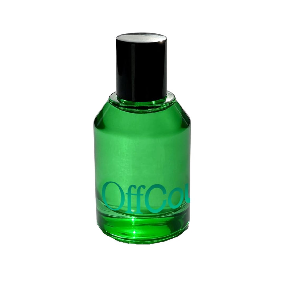 OffCourt fig leaves and white musk bottle, a versatile unisex fragrance for daily wear.