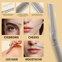 OFIDUS curved scissors highlight precision for brows and nails.