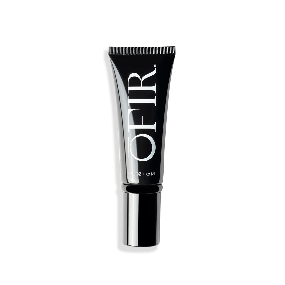 OFIR Skin Prep Dewy Primer bottle provides a radiant makeup base.