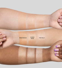 Ofra highlighter Rodeo Drive swatch on skin for luminous glow