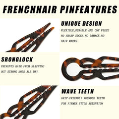 OGDE Prestige hair pin is metal-free for easy airport security checks.