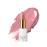 Ogee Full Bloom Sculpted Lipstick Lulu White Pink packaging highlighting the organic formula for smooth color.