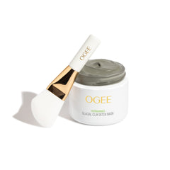 Ogee Glacial Clay Mask packaging shown for at-home detox
