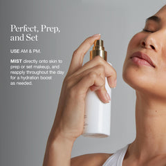 Ogee Rose Botanical Face Mist cap detail emphasizing premium packaging.