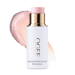 Ogee Sculpted Face Stick Moonstone Ultraviolet Sheen adds natural radiance to cheeks.
