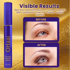 OHaai precision applicator brush shown for targeted lash application.
