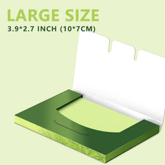 OHOO green tea infused blotting paper detail highlights skin-friendly formula.