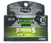 Ohio Trading Xtreme 5 PivotBall razor refills close-up view for a smooth, comfortable shave.