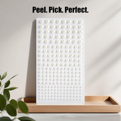 OHLLARTS face and eyes use pearl stickers for subtle shine.