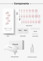 ohora 30 nail wraps variety pack with 15 sizes for a precise fit
