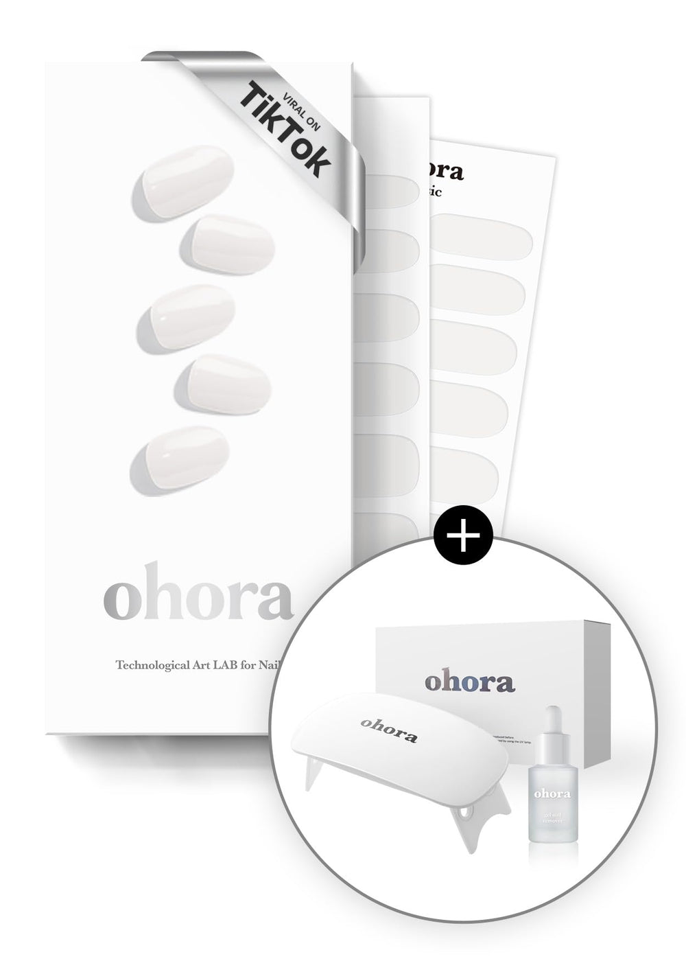 ohora N Clean White Starter Kit box showing complete home manicure solution.