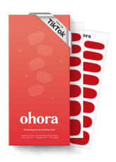 ohora N Hot Cherry pack front view for at-home salon-quality nails
