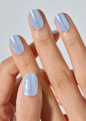 Ohora nail wrap application scene shows easy, mess-free use for busy days.