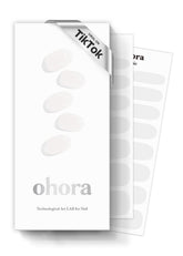ohora N Bare Crystal wraps close-up, easy-at-home application for salon-quality nails.