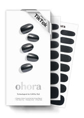 ohora nboba chrome box open shows the complete set for DIY salon nails