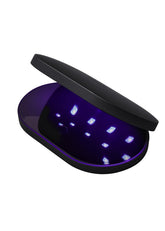 ohora Pro portable gel lamp black front view for on the go gel manicures
