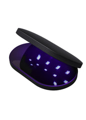 ohora Pro portable gel lamp black front view for on the go gel manicures
