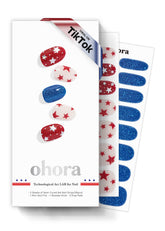ohora semi cured gel nail strips Liberated Stars box for quick salon-quality nails