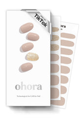 ohora N Nudist pack front with semi-cured gel strips for at-home salon nails