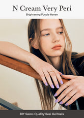 Ohora semi cured nail strips in action under UV/LED for fast cure and lasting shine.
