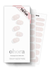 ohora N Polka Blanc accent-pattern nail strips for bold, salon-like styling