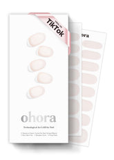 Ohora coconut jelly semi-cured nail wraps in a box for an easy at-home manicure