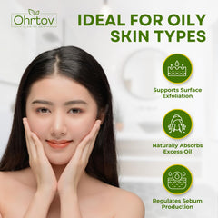 Ohrtov sulfur bar texture detail emphasizing natural minerals for balanced skin