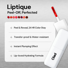 Oiad Liptique 24-hour wear demonstrates long-lasting color without fading