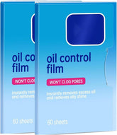 Oil blotting papers face 2pack 120 sheets for portable shine control and makeup-friendly touch-ups.