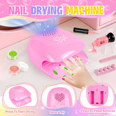 Oisacirg nail dryer speeds drying for quick playtime polish.