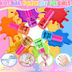 Oisacirg six polishes offer vibrant kid-friendly colors for fun designs.