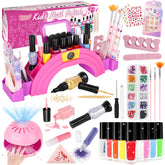 Oisacirg Kids Nail Polish Set storage table rainbow bridge keeps art area tidy