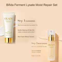 OKADY repair toner image highlighting balanced hydration and smooth pores.