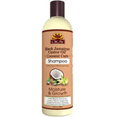 OKAY Black Jamaican Castor Oil Shampoo bottle for nourishment and fuller-looking hair.
