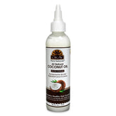 OKAY coconut oil bottle pour, a versatile hair and skin care staple